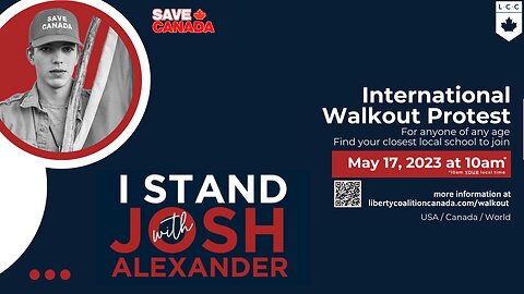 SPECIAL ANNOUNCEMENT: "I Stand with Josh Alexander" International Walkout Protest