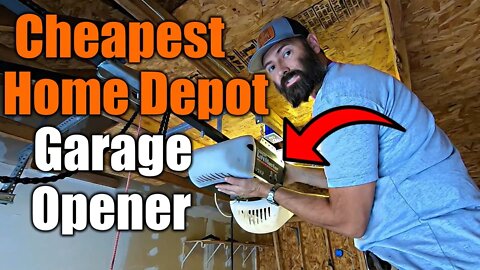 Handyman Tries To Install Cheapest Garage Door Opener From Home Depot | Will It Fit? | THE HANDYMAN