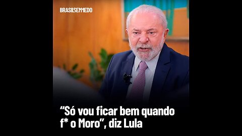 O crime de Lula contra Moro. Lula's crime against Sergio Moro.
