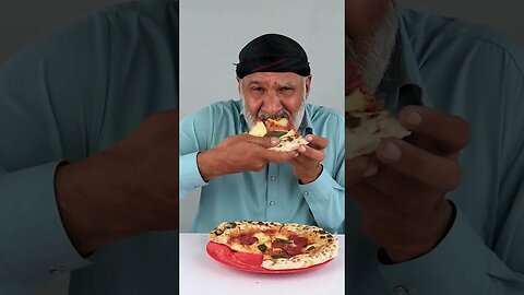 Tribal People Try Margherita Pizza #food #funny #reaction