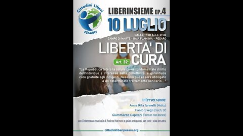 Cittadini Liberi Pesaro: Intervista di Alessio Canalini porta voce di cittadini Liberi Pesaro.