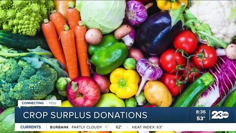 Crop surplus donations to help people with food disparity