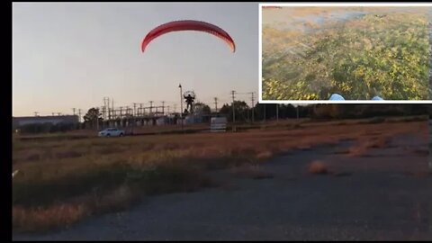Here is a split screen video showing a spot landing...