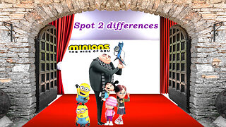 Find(spot)2 differences/ Minions: The Rise Of Gru movie 2022 / Brain games and puzzles