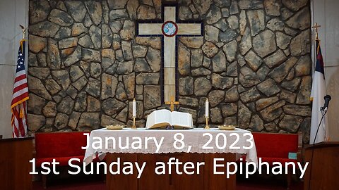 1st Sunday after Epiphany - January 8, 2023 - To Fulfill All Righteousness - Matthew 3:13-17