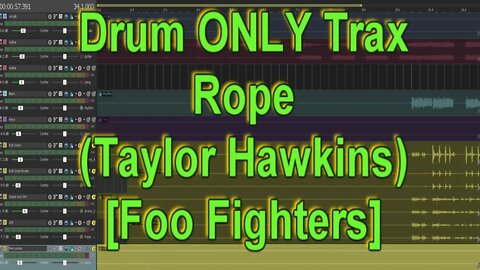 Drum ONLY Trax - Rope (Taylor Hawkins/Foo Fighters)