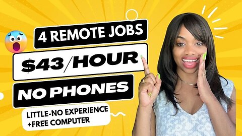 (📵No Phones) 4 Remote Jobs *Type Emails*-Pays $25-$43 Per Hour HIRING IMMEDIATELY!