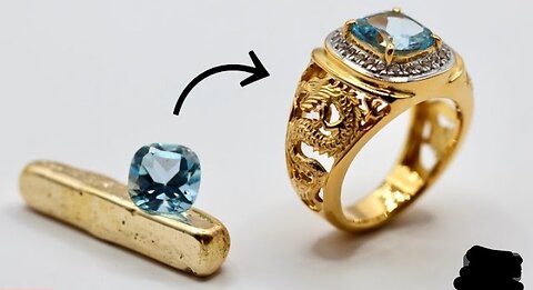 how to make gold signet ring - how it's made jewellery #jewellery