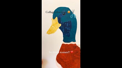 Collage Art 😍🥰 Texture Paper Obsession! Collage Fodder, Painted Paper, Collage birds