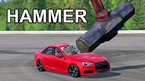 Cars VS Hammer | BeamNG Drive