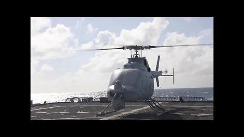 MQ-8C Fire Scout Prepares for Takeoff