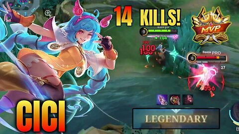 14 KILLS! MVP! DEATHLESS!! Epic Ranked Cici