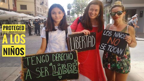 Proteged a los niños. Manifestación en Málaga capital