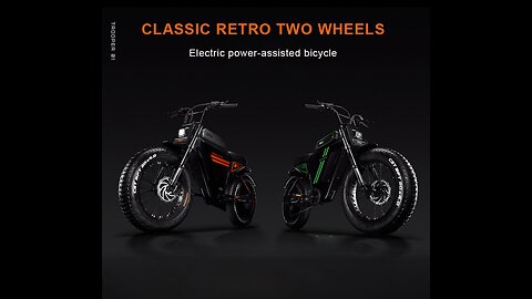 20inch classic retro two-wheeled electric bicycle