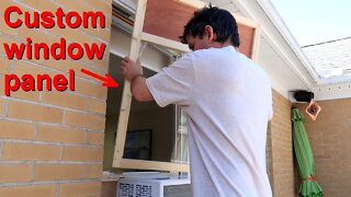 Window AC into casement window: Making it fit!