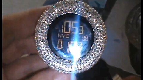 FULL CUSTOM ICED OUT DIGITAL GUCCI WATCH( DOING THIS 10 YEARS AGO)