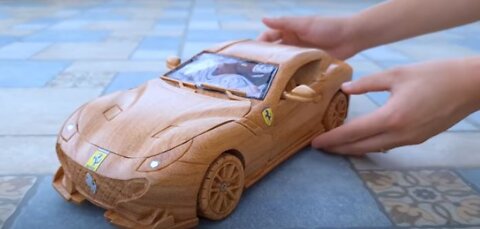 Wood carving - DIY Ferrari F12tdf