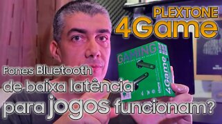 4GAME Plextone - Fone TWS Bluetooth Gaming