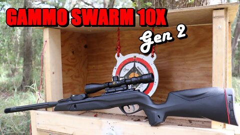 Gamo Swarm 10x Gen 2 Pellet Rifle. First shots! (Product Review)
