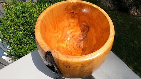 Apple Wood End Grain Bowl