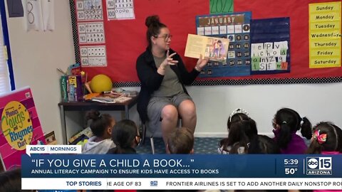 'If You Give A Child A Book...' campaign raises over $18,000 for Arizona children