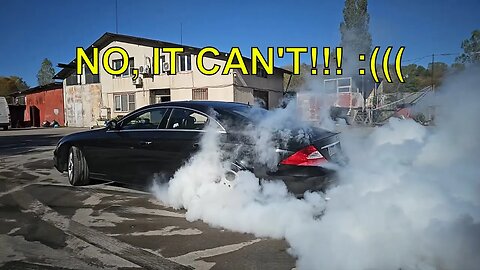 Can Old School Make a Burnout (slow motion) ??? Mercedes Benz CLS 55 AMG W219