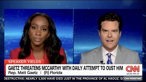Matt Gaetz Discusses His Threat To Vacate Speaker McCarthy on CNN