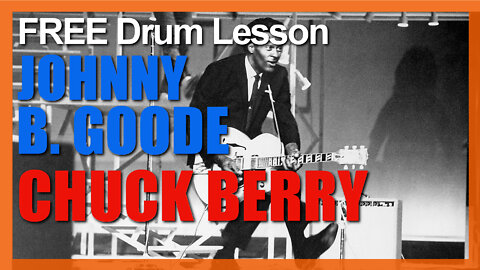 ★ Johnny B. Goode (Chuck Berry) ★ FREE Video Drum Lesson | How To Play SONG (Fred Below)