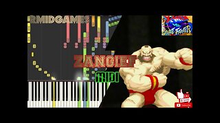 X-Men Vs Street Fighter - Zangief ~ Piano ( Midi )