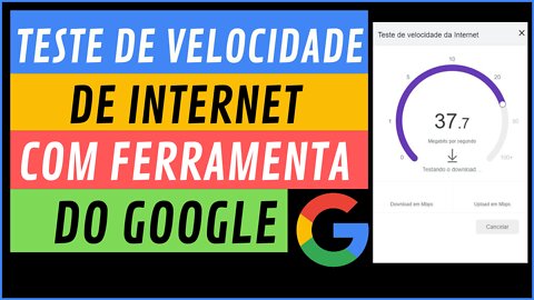 Teste De Velocidade De Internet Com Ferramenta Do Google