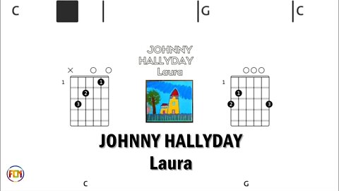 JOHNNY HALLYDAY Laura - (Chords & Lyrics like a Karaoke) HD