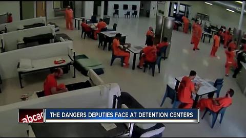 VIDEO: Inmate tries to strangle detention deputy