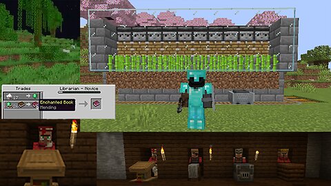 Villager trading and a new sugarcane farm!!