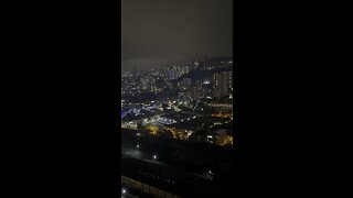 Medellin, Colombia skyline at night