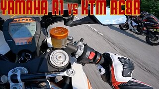 YAMAHA R1 vs KTM RC8R