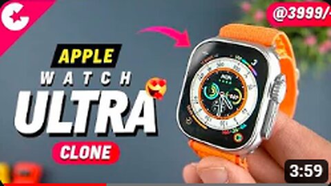 Apple Watch Ultra Unboxing | Best watch Ultra Clone | Under £5000 | Fahads Production |