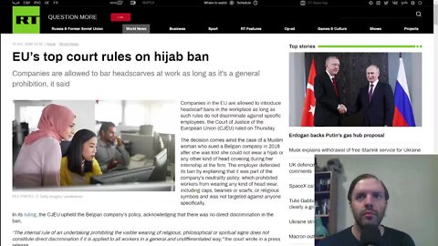 EU companies allowed to ban headscarfs in workplace, including hijabs