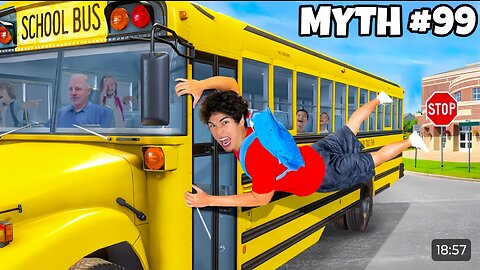 Busting 100 SCHOOL MYTHS In 24 Hours!