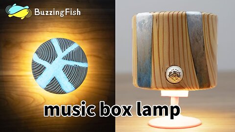-- Made a Gorgeous Music Box Lamp _ Resin Art --