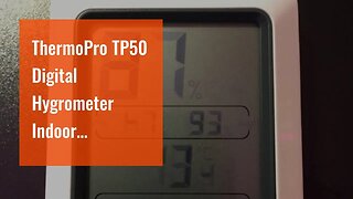 ThermoPro TP50 Digital Hygrometer Indoor Thermometer Room Thermometer and Humidity Gauge with T...