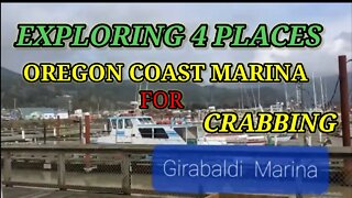 Exploring 4 places in Oregon Coast Marina for Crabbing🇺🇲