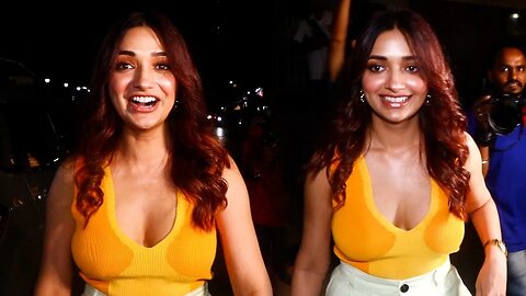 Jiya Shankar fun with paparazzi, Looks Super cool in Yellow dress at Bandra 💃