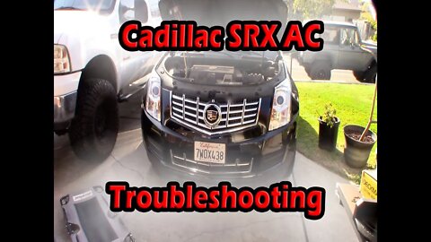 Cadillac SRX air conditioning intermittent warm at idle troubleshooting repair no AC pressure switch