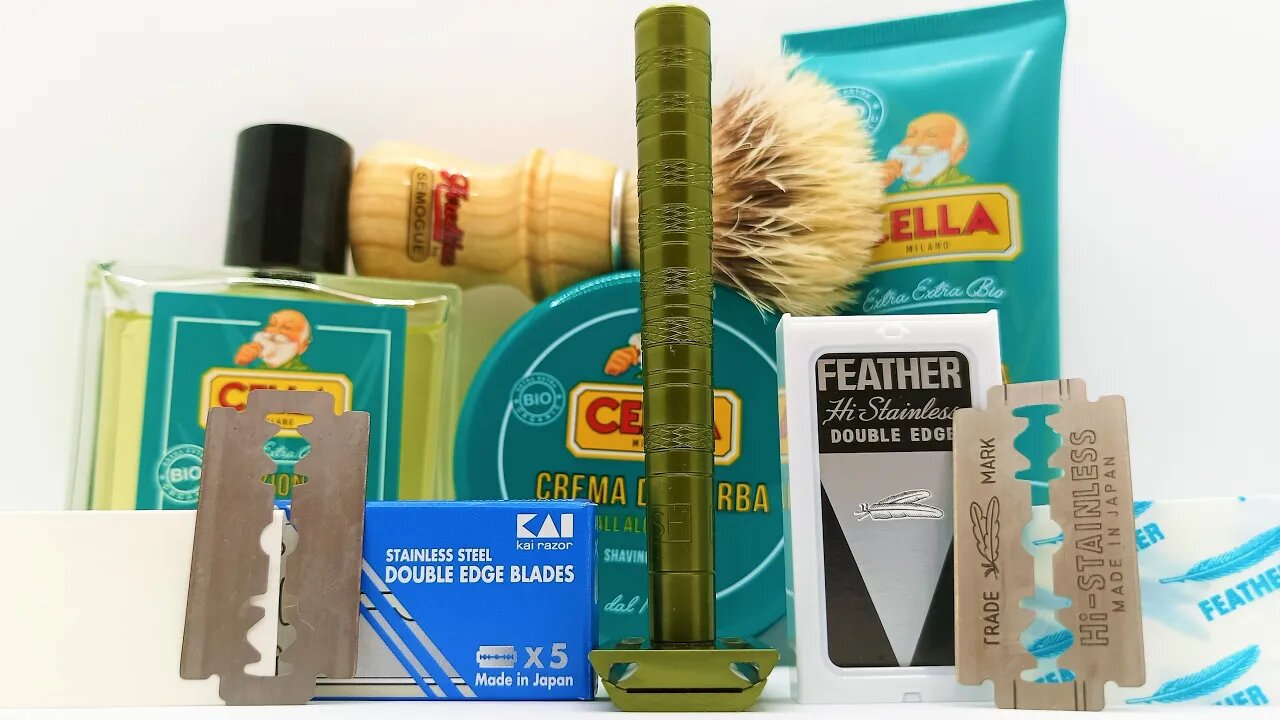 Feather vs Kai blades on Henson AL13 mild razor, comparison of ...