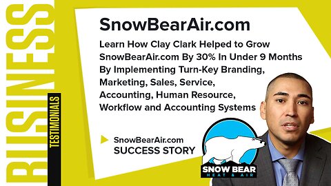 Business | Learn How Clay Clark Helped to Grow SnowBearAir.com By 30% In Under 9 Months By Implementing Turn-Key Branding, Marketing, Sales, Service, Accounting, Human Resource, Workflow and Accounting Systems