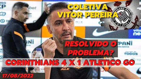 COLETIVA VITOR PEREIRA CORINTHIANS 4 x 1 ATLETICO GO | COPA DO BRASIL2022