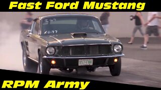 Fast Ford Mustang Night of Thunder Drag Racing