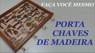 DIY - PORTA CHAVES COM CHAVES ANTIGAS @lucibuzo