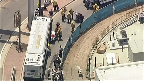 Shuttle bus crashes at Los Angeles airport; 9 injured