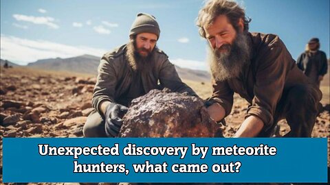 Unexpected discovery by meteorite hunters, what came out